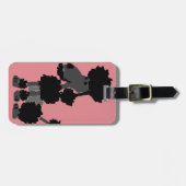 Funny Black Poodle Art Origineel Bagagelabel (Voorkant horizontaal)