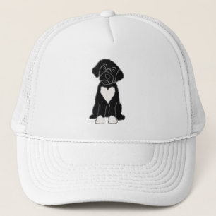 Funny Black Portugal Water Dog Trucker Pet