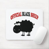 Funny black schaap muismat (Met muis)