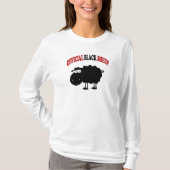 Funny black schaap t-shirt (Voorkant)