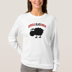 Funny black schaap t-shirt