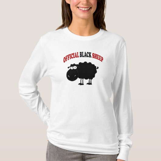 Funny black schaap t-shirt (Voorkant)
