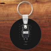 Funny Black Sheep Mugshot Lost But Found Humor Fun Sleutelhanger (Voorkant)