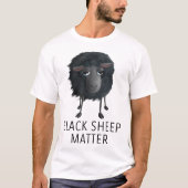 Funny Black Sheep Quote Design T-shirt (Voorkant)