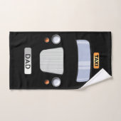 Funny Black Taxi Cab Persoonlijk handdoek (Handdoek)