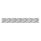 Funny Black & White Mustache Design Grosgrain Lint (Voorkant)