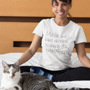 Funny Blame Cat Pardon Decided to Stay In Cute T-shirt