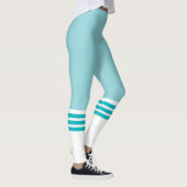 Funny Blauwgroen Team Tube Sock Leggings (Rechts)
