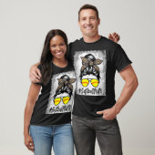 Funny Bleing Softball Mam Life with Leopard and T-shirt (Unisex)