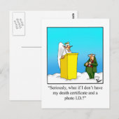 Funny Blessings & Faith Humor Briefkaart (Voorkant / Achterkant)