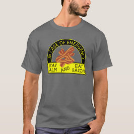 Funny Blijf kalm, Eat Bacon Shirt