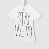 Funny blijft rare inspirerend trend hipster humor ornament (voorkant)