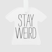 Funny blijft rare inspirerend trend hipster humor ornament (achterkant)