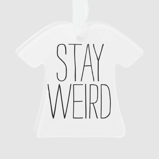 Funny blijft rare inspirerend trend hipster humor ornament (voorkant)