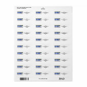 Funny Blizzard Forecast Return Address Labels (Full Sheet)