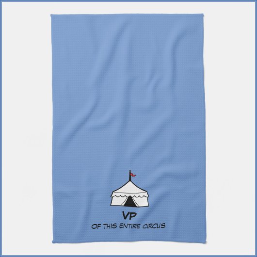 Funny Blue and White Circus Tent Quote Theedoek