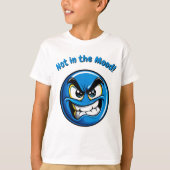 Funny Blue Angry Emoji T-shirt enfant (Devant)