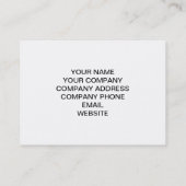 FUNNY BLUE MUSTACHE GLITTER RED STRIPES VISITEKAARTJE (Achterkant)