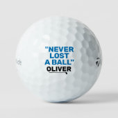 Funny Blue Quote Lost Golf Balls Golfballen (Voorkant)