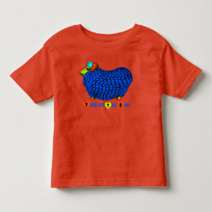 Funny Blue Ram Chinees Jaar Zodiac Toddler T Kinder Shirts