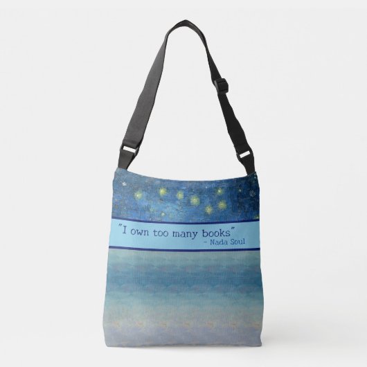 Funny Blue sac de livre de booklover Fourre-tout (Devant)
