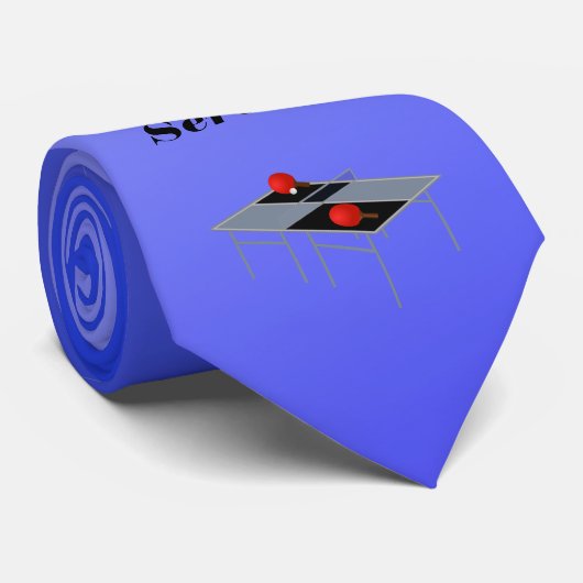 Funny Blue Table Tennis, Stropdas (Opgerold)