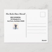 Funny Bluebirds House - Changement d'adresse Carte (Dos)