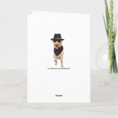  Funny Blues Dogs / Labs Verjaardag Kaart (Achterkant)
