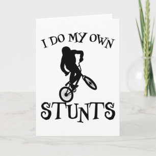 Funny BMX-fiets citaat Bike slogan Biker cadeau Kaart