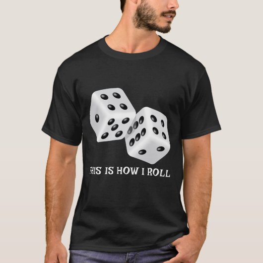 Funny Board Game Gift for Boardgame and Dice T-shirt (Voorkant)