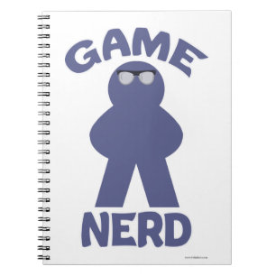 Funny Board Game Nerd Meeple Fun Design Notitieboek