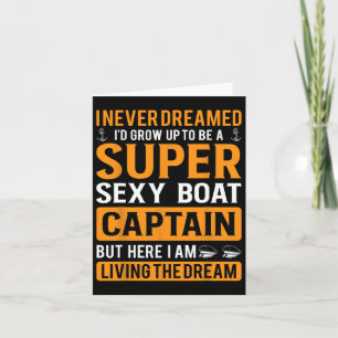 Funny Boat Kapitein Design for Men Women Boeing Kaart