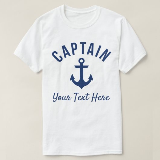 Funny  Boat Kapitein's Shirt (Design voorkant)