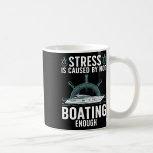 Funny Boating Design for Men Boaters Yachtin Koffiemok