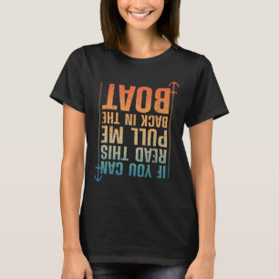 Funny Boating Design for Men Boating Boater T-shirt