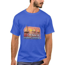 Funny Boating Shirt Rood Wit & Cruise Control | P