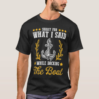 Funny Boating T-Shirt voor mannen