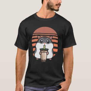 Funny Boba Tea Hamster Bubble Tea Fanatic Cute Ham T-shirt