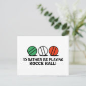 Funny Bocce Ball Briefkaart (Staand voorkant)