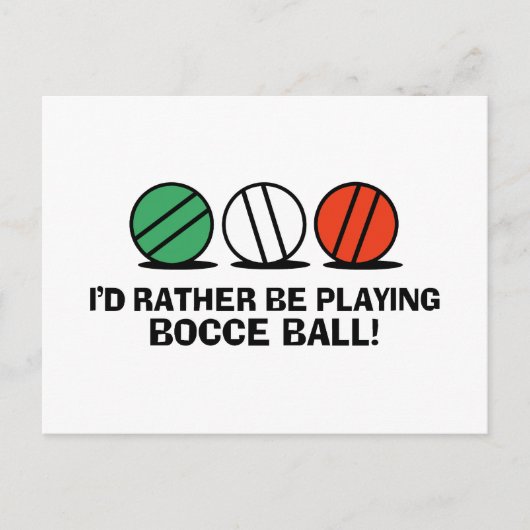 Funny Bocce Ball Briefkaart (Voorkant)