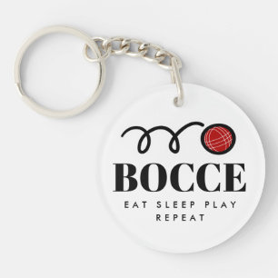 Funny bocce ball sleutelhanger voor bocci lovers