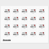 Funny bocce ball stickers en envelopsluiters (Vel)