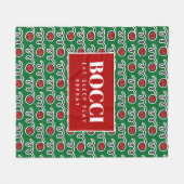 Funny bocci ball fleece deken for bocce player (Voorkant (Horizontaal))