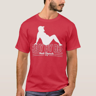 Funny Body van de  vleeskerk BBQ T-shirt