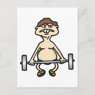 Funny Bodybuilder Briefkaart