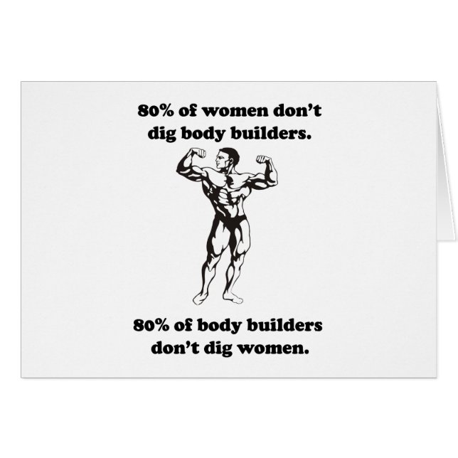 Funny Bodybuilder Shirt (Voorkant Horizontaal)