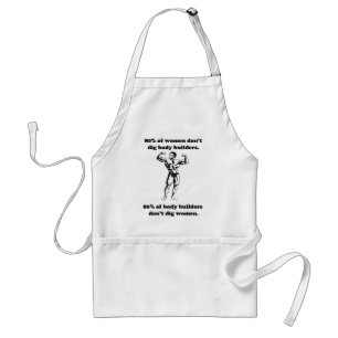 Funny Bodybuilder Shirt Standaard Schort