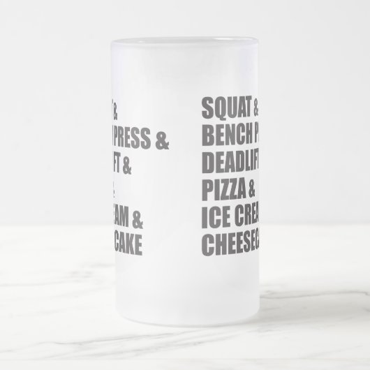 Funny Bodybuilding Gym Pizza Ice Cream Cheese Cake Matglas Bierpul (Center)