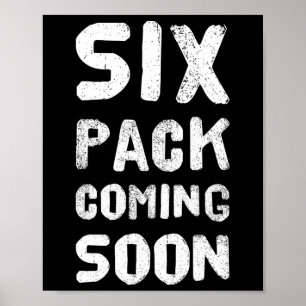 Funny Bodybuilding Gym Training 6 Pack Binnenkort  Poster