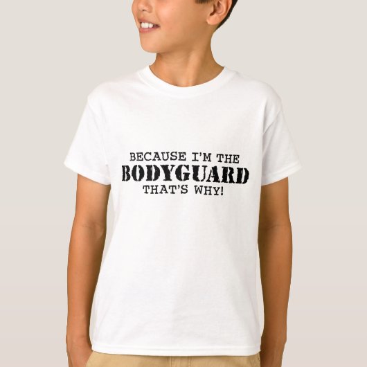 Funny Bodyguard T-shirt (Voorkant)